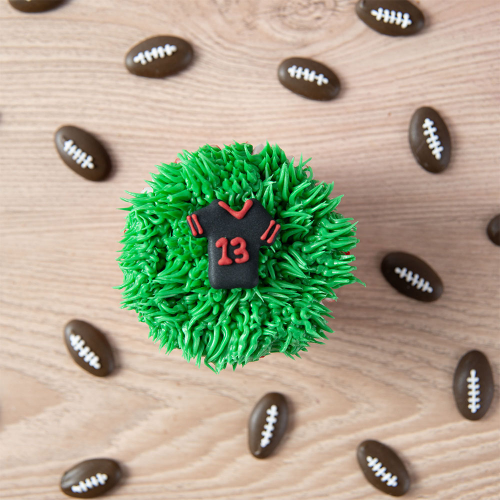 O'Creme Football Set Royal Icing Decorations, Set of 36 image 1