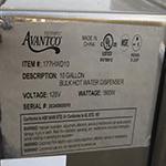 Avantco 177HWD10 10 Gallon Hot Water Dispenser, Used Excellent Condition image 3