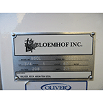 Bloemhof 860L Dough Sheeter & Moulder, Includes 2 Pressure Plates, Used Excellent Condition image 4