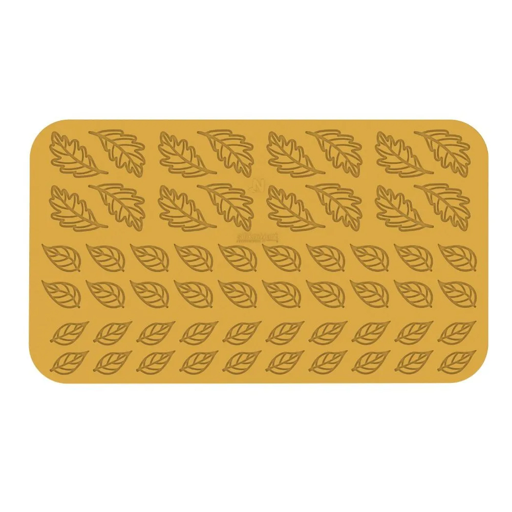 Silikomart TAIGA Silicone Leaves Decor Mold, 56 Cavities image 2