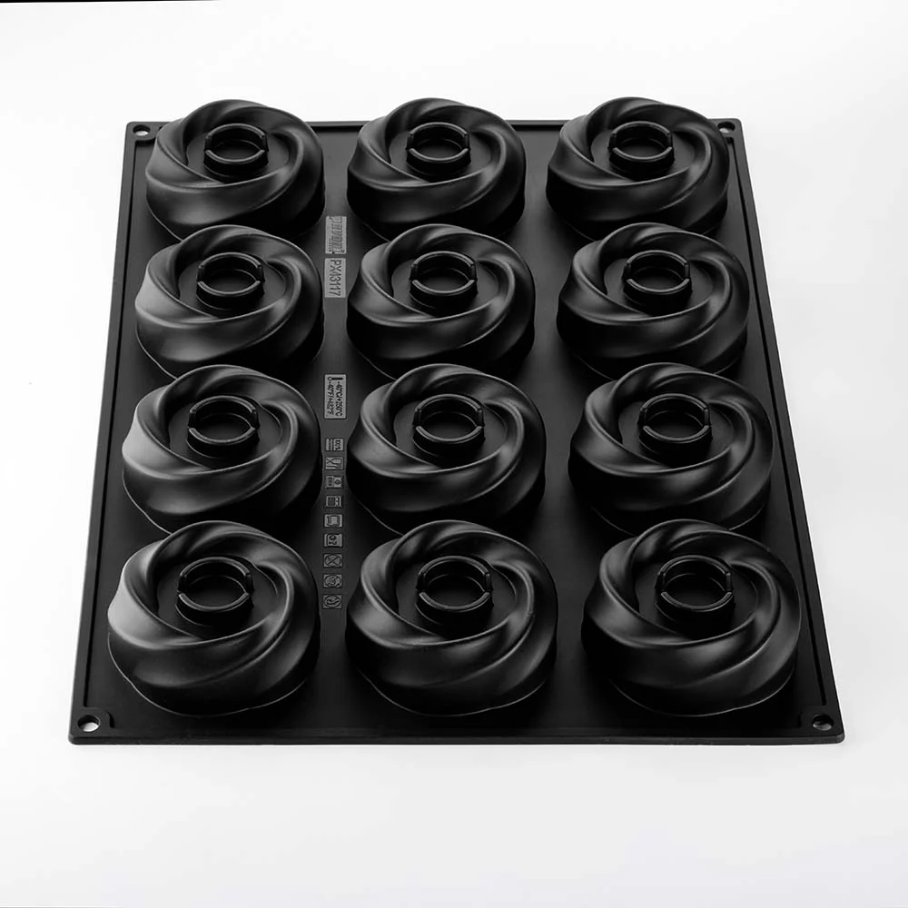 Pavoni Pavocake PX43117 Karma Silicone Mold, 12 Cavities image 2