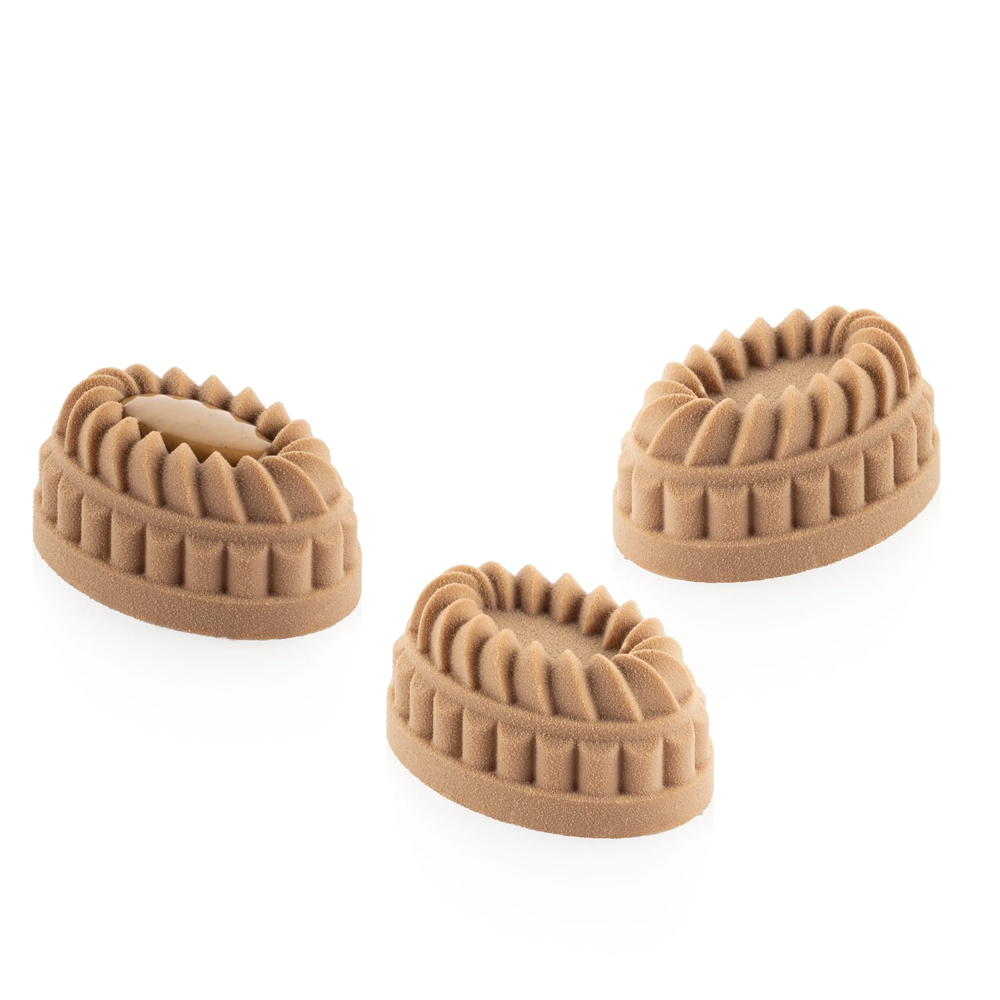 Silikomart PLEIN COEUR OVAL 28 Silicone Oval Mold, 15 Cavities image 1