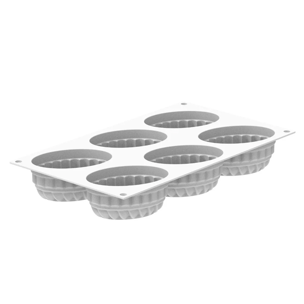 Silikomart PLEIN COEUR OVAL 145 Silicone Oval Mold, 6 Cavities image 3