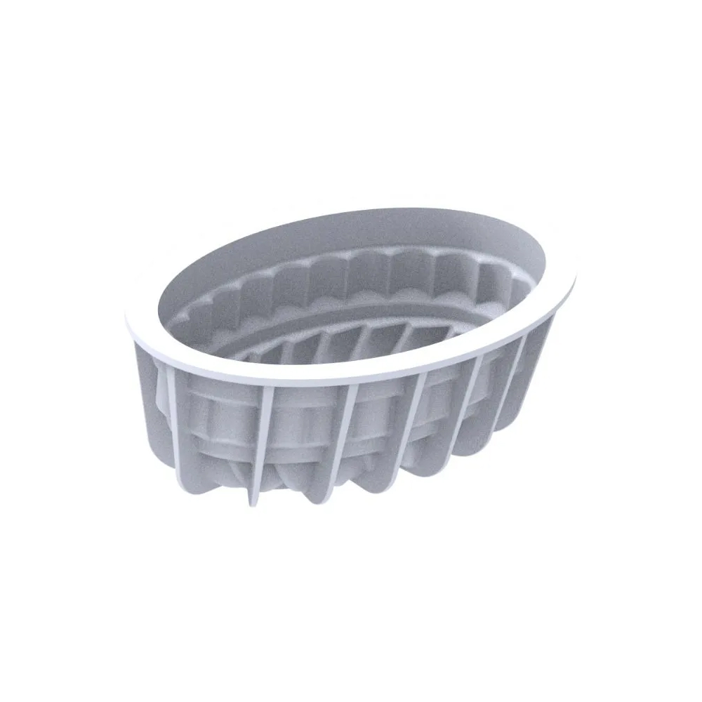 Silikomart PLEIN COEUR OVAL 665 Silicone Oval Mold, 22.5 oz. image 2