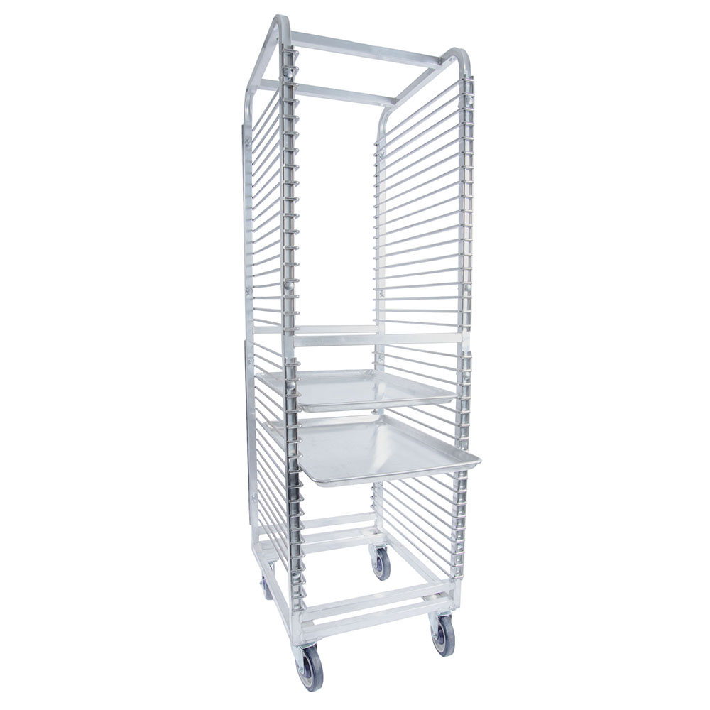 Vollum 20 Tier Aluminum Front Loading Bun Pan Rack image 1