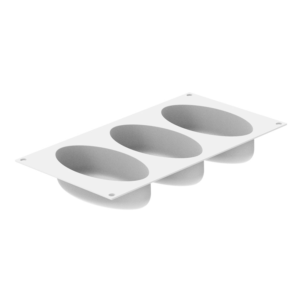 Silikomart ELLIPSE 335 Silicone Mold, 3 Cavities image 2