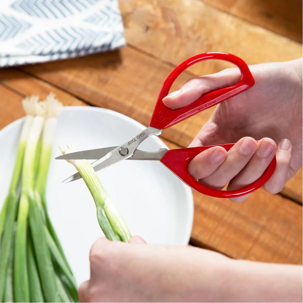 Winco Kitchen Scissors with Red Handle image 2
