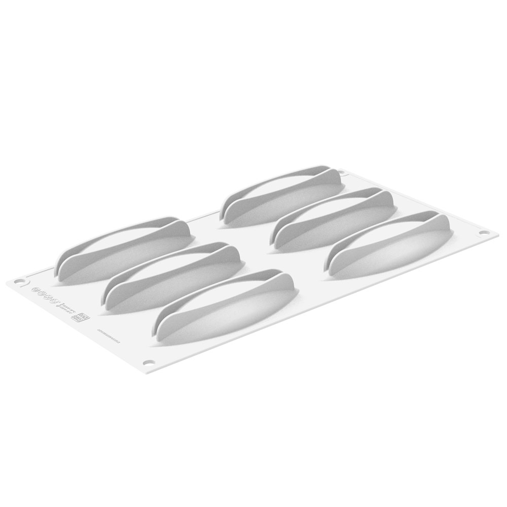 Silikomart KIT CABOSSA Silicone Mold and Tart Ring, 6 Cavities image 2