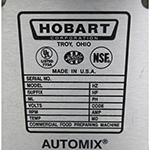 Hobart D300T Mixer 30 Qt Bowl And 2 Attachments Included, Used Excellent Condition image 3