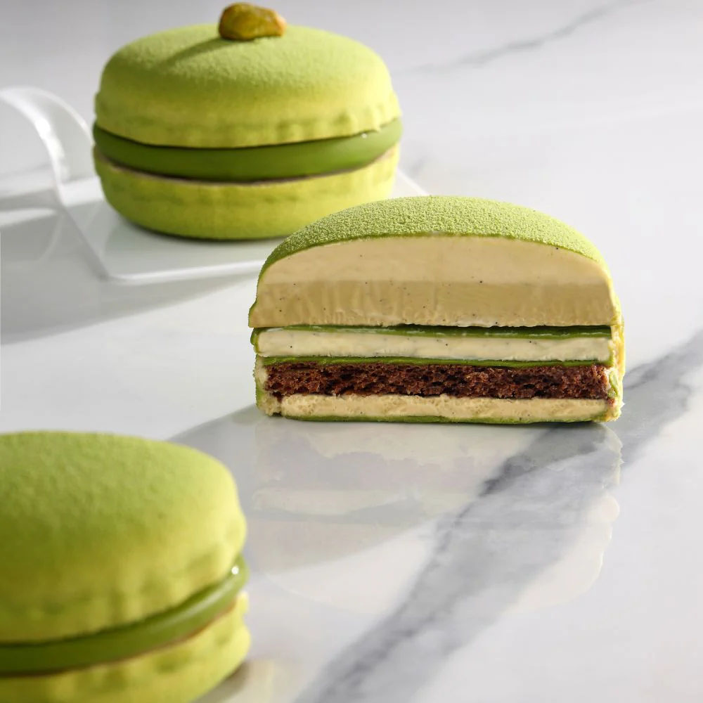 Pavoni Macaron Silicone Mold, 8 Cavities image 1