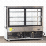 Omcan RS-CN-0471-S Square Glass Refrigerated Display Case, Used Excellent Condition image 2