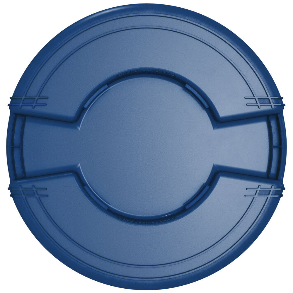 Carlisle Bronco Blue Round Waste Container, 20 Gallon image 4