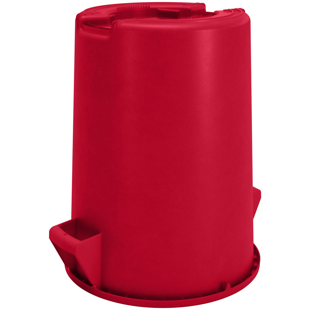 Carlisle Bronco Red Round Waste Container, 20 Gallon image 2