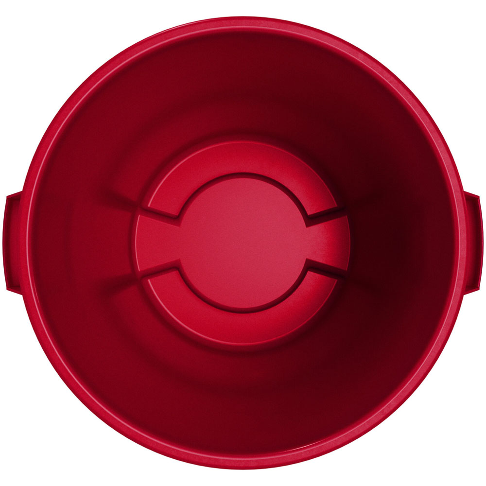 Carlisle Bronco Red Round Waste Container, 20 Gallon image 3