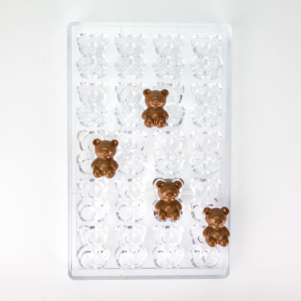 Martellato Bobo Bear Polycarbonate Chocolate Mold, 20 Cavities image 3
