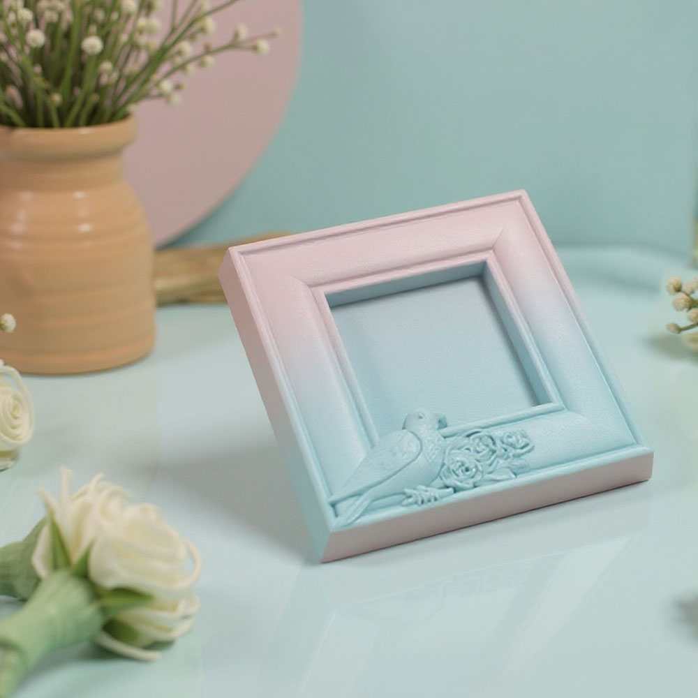 Implast Frame with Bird Polycarbonate Chocolate Mold, 8 Cavities image 1