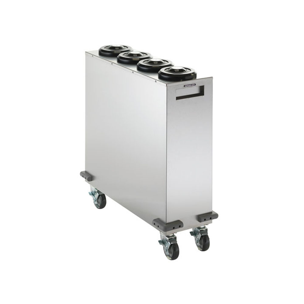 Dispense Rite Stainless Steel Mobile Cup Dispensing Cart, 4 Compartment image 2