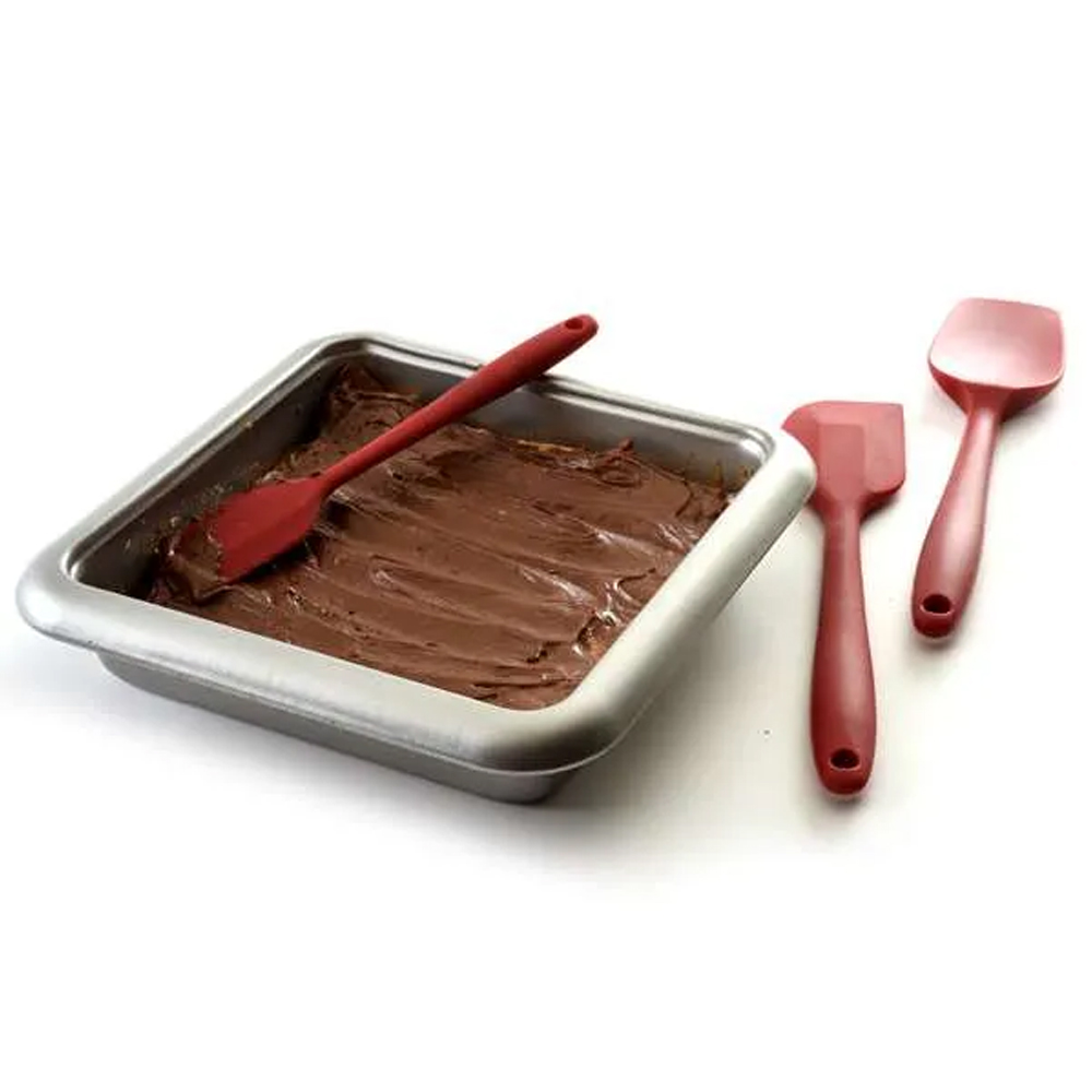 Norpro Red Silicone Spatula Set, 3 Piece Set image 4