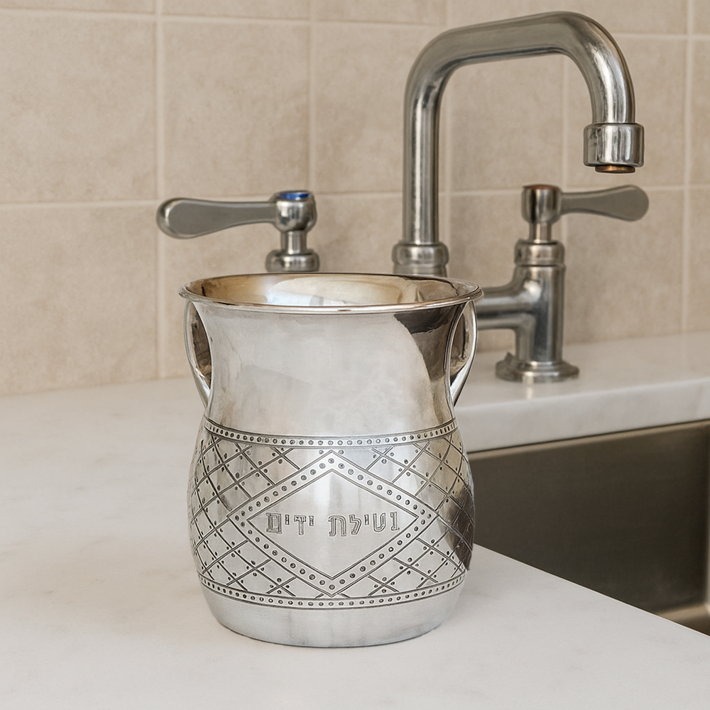 The Kosher Cook Stainless Steel Wash Cup, Style #24 image 1