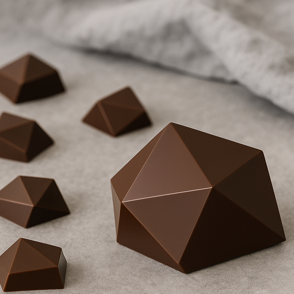 Chocolate World Faceted Polycarbonate Chocolate Mold, 24 Cavities image 3