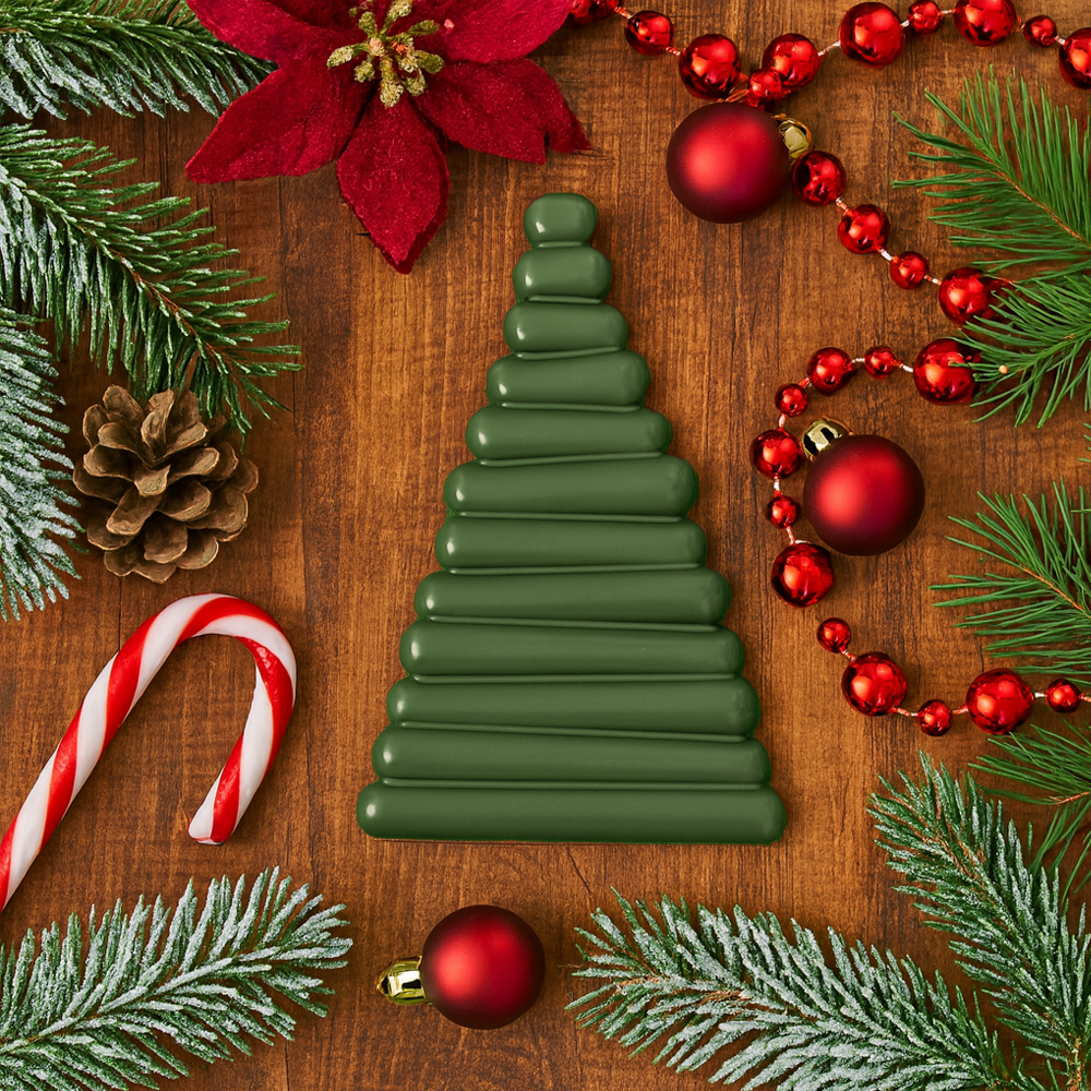 Chocolate World Christmas Tree Polycarbonate Chocolate Mold, 2 Cavities image 1