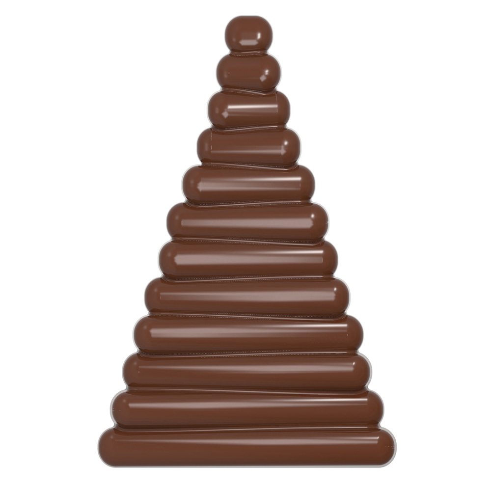 Chocolate World Christmas Tree Polycarbonate Chocolate Mold, 2 Cavities image 2