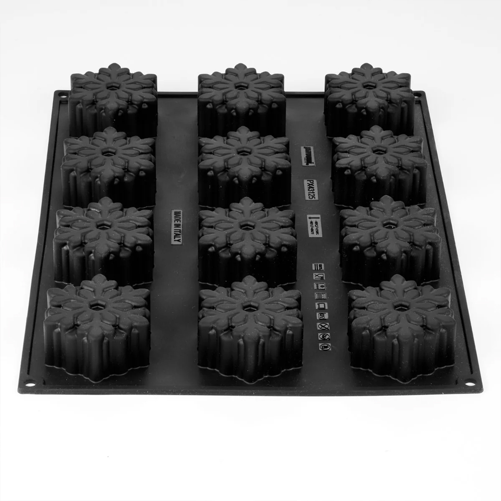 Pavoni Pavoflex PX43125 Snowflake Silicone Mold, 12 Cavities image 4