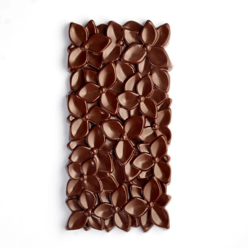 Pavoni Polycarbonate Flower Bouquet Chocolate Bar Mold, 3 Cavities image 1