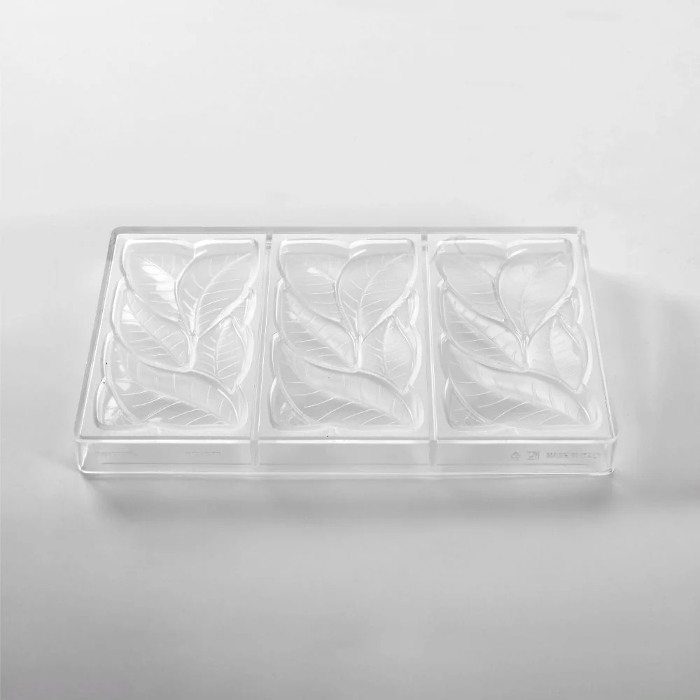 Pavoni Polycarbonate Leaves Bar Chocolate Mold, 3 Cavities image 4
