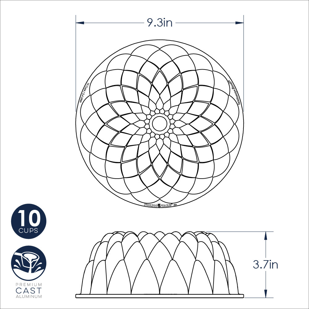 Nordic Ware Kaleidoscope Bundt Pan, 10 Cups image 4