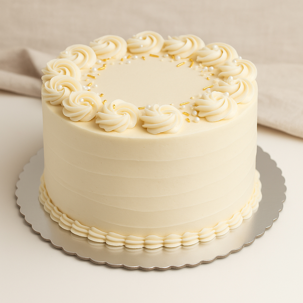 O'Creme Silver Scalloped Round Cake Boards, 10" Diameter - Pack of 25 image 3