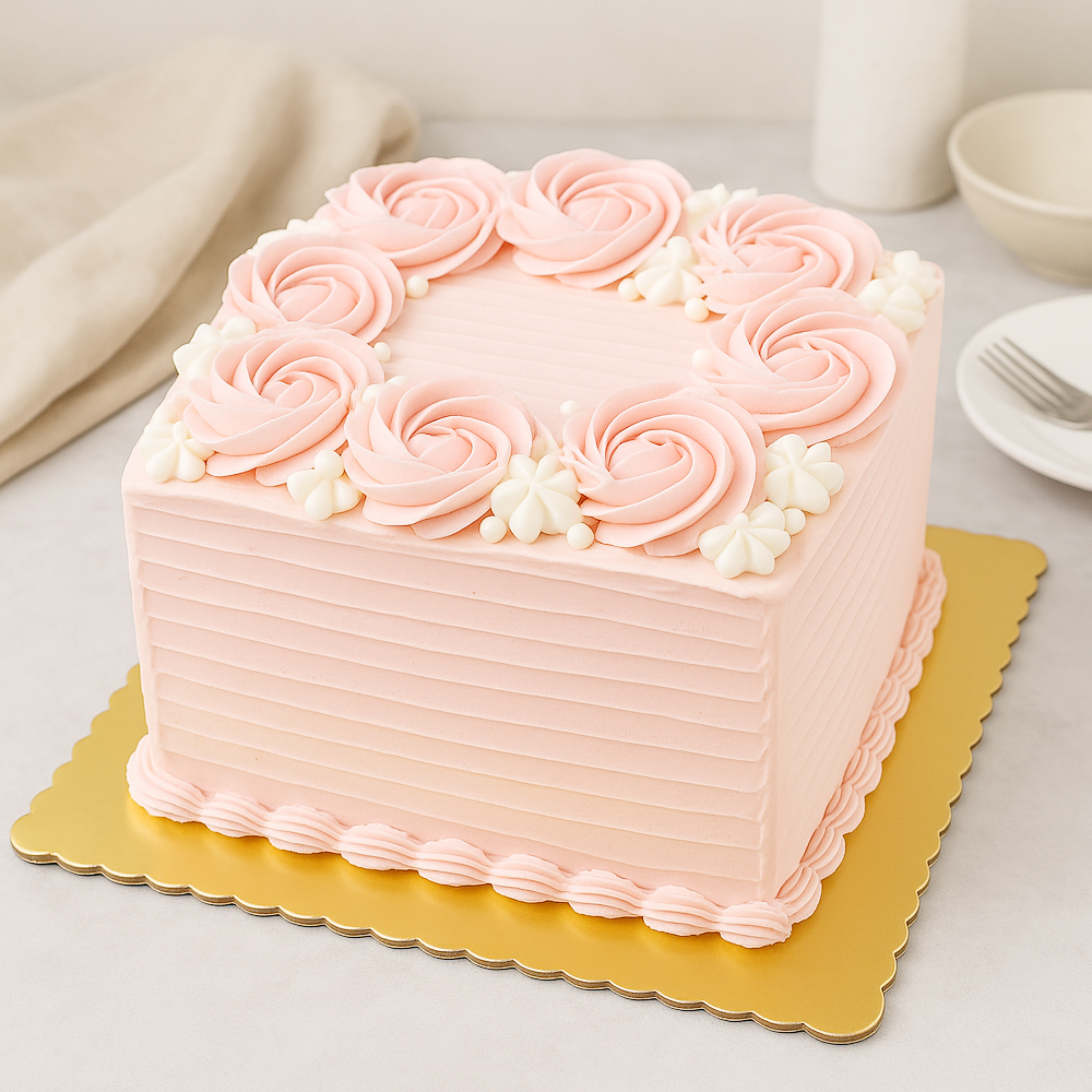 O'Creme Gold Square Scalloped Cake Boards, 12" x 12" - Pack of 25 image 3