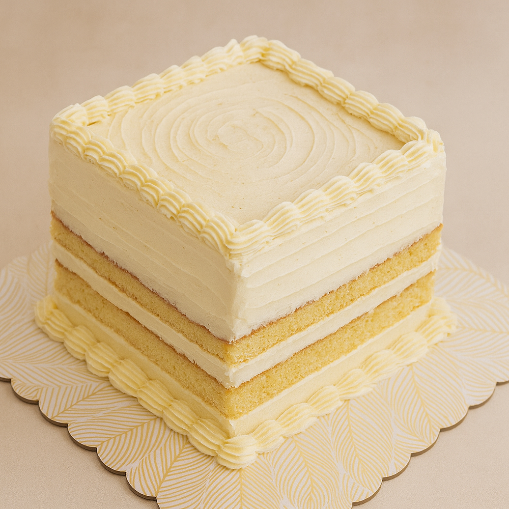 Gold Leaf Print Square Scalloped Cake Board, 10" x 10" - Pack of 5 image 3