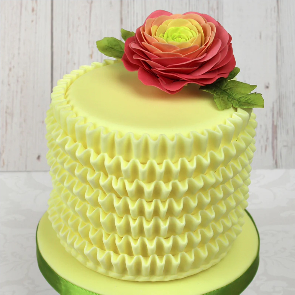Katy Sue Medium Ruffle Silicone Fondant Mold image 1
