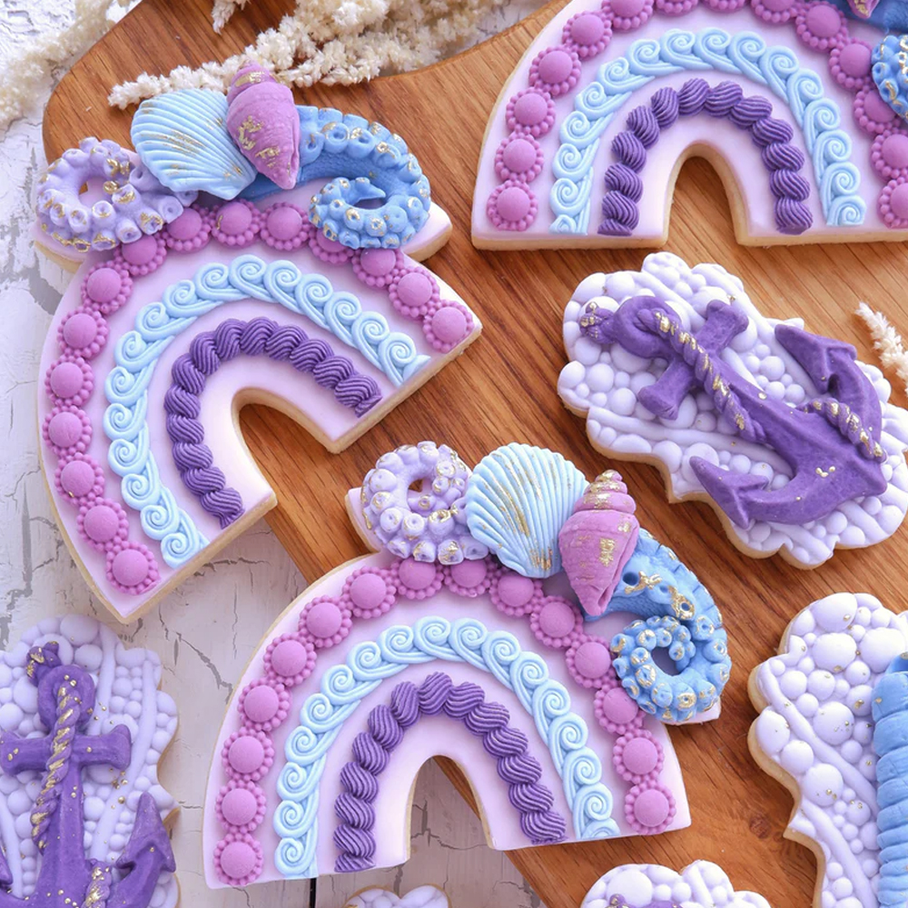 Katy Sue Sea Swirl Fondant Border Mold image 1