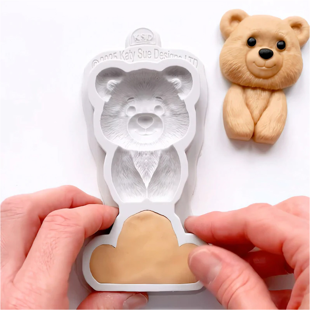 Katy Sue Easy Stand Bear Silicone Fondant Mold image 2