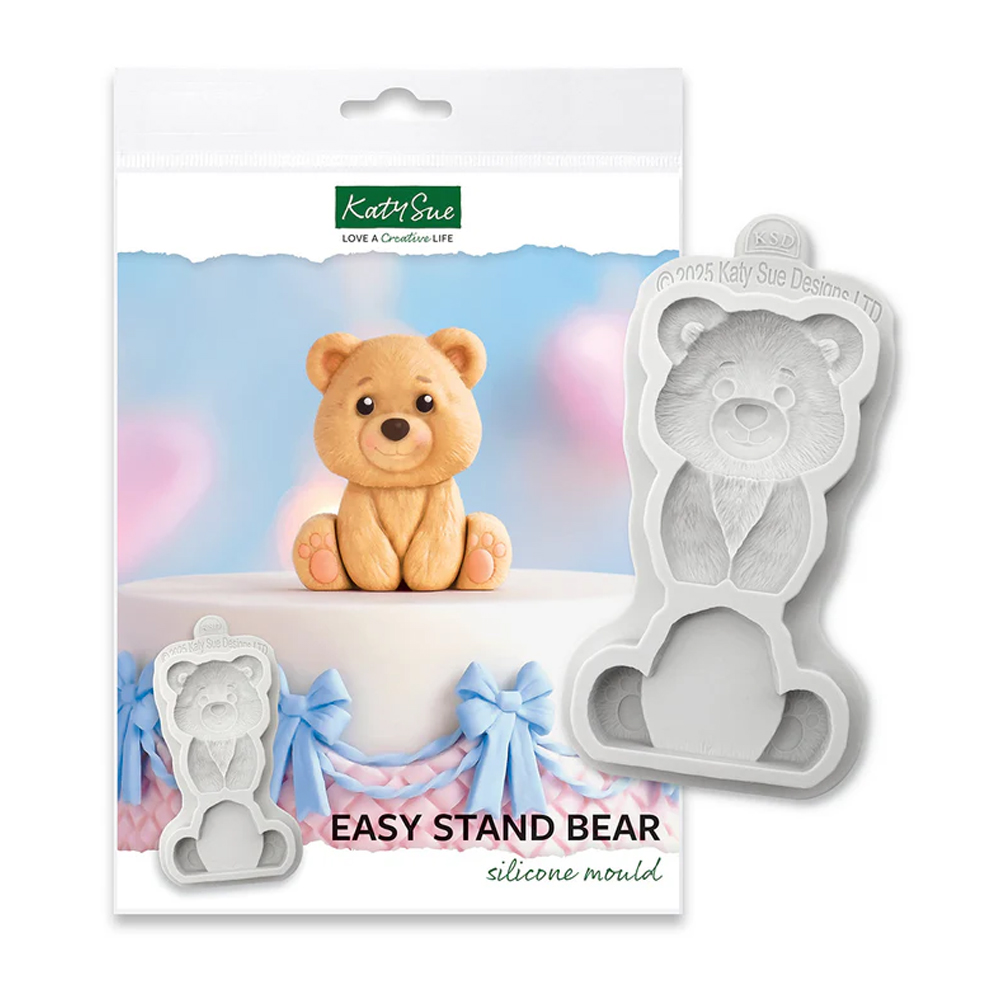 Katy Sue Easy Stand Bear Silicone Fondant Mold image 4