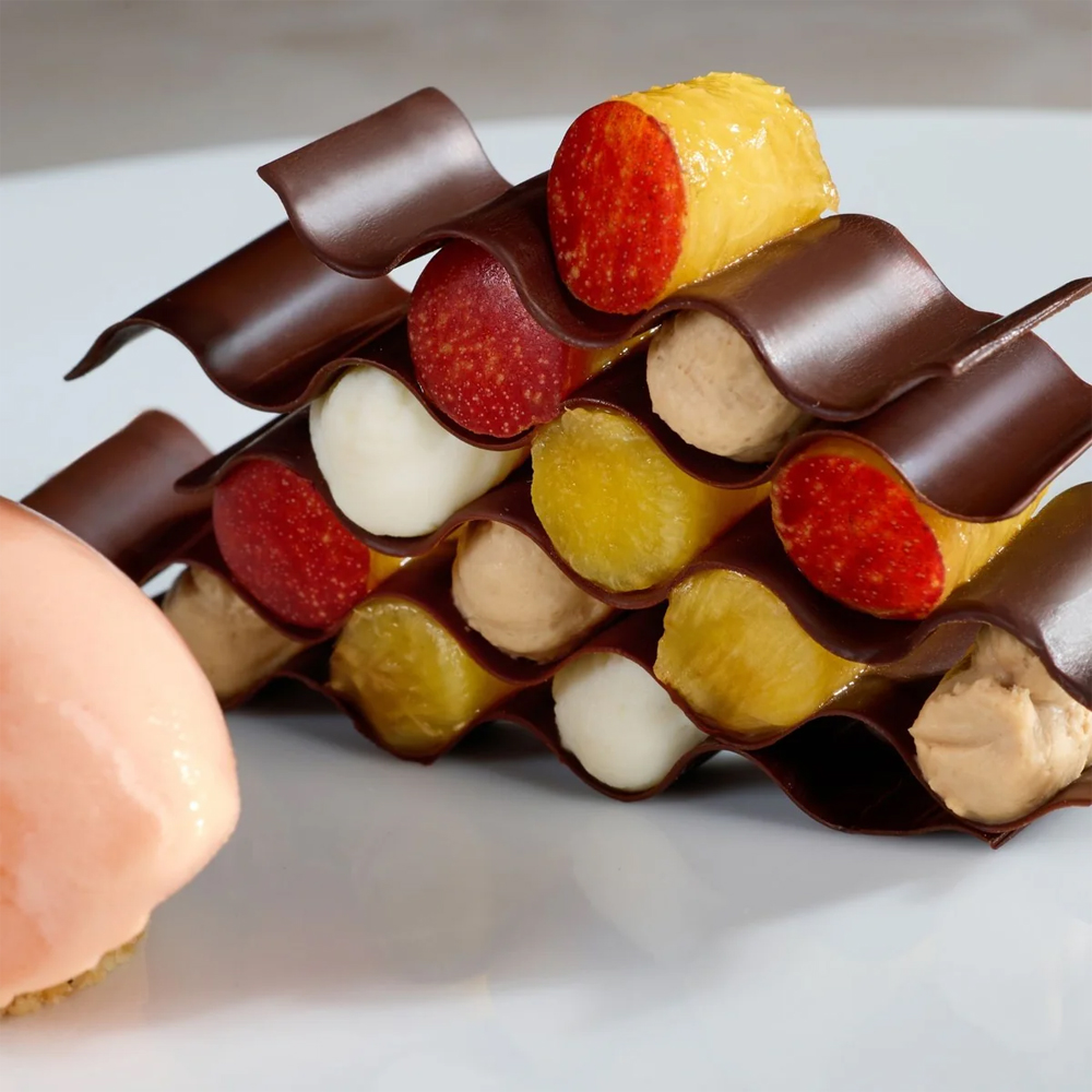 Pavoni GG080 ONDA Wave Silicone Mold, 9.8" x 9.8" image 1