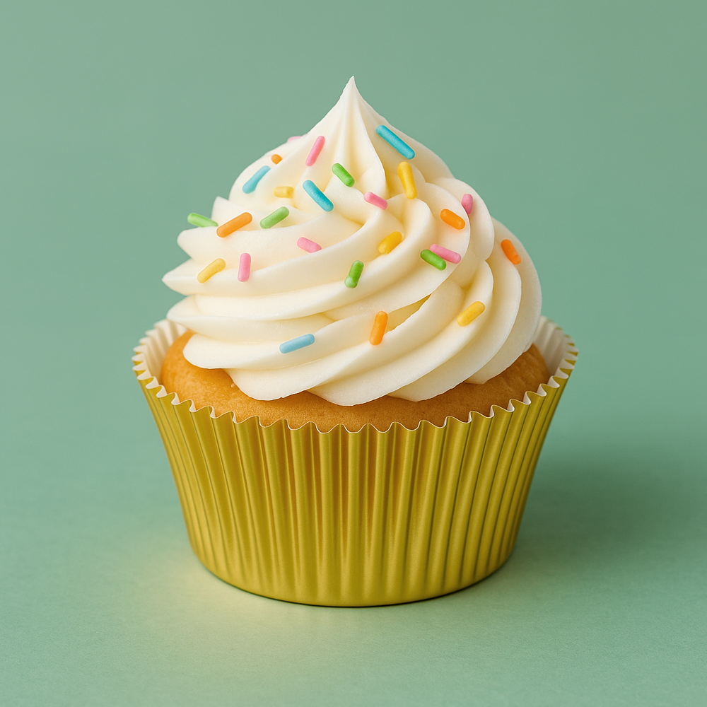 O'Creme Gold Foil Cupcake Liner, 2" Diameter - Pack of 500 image 1