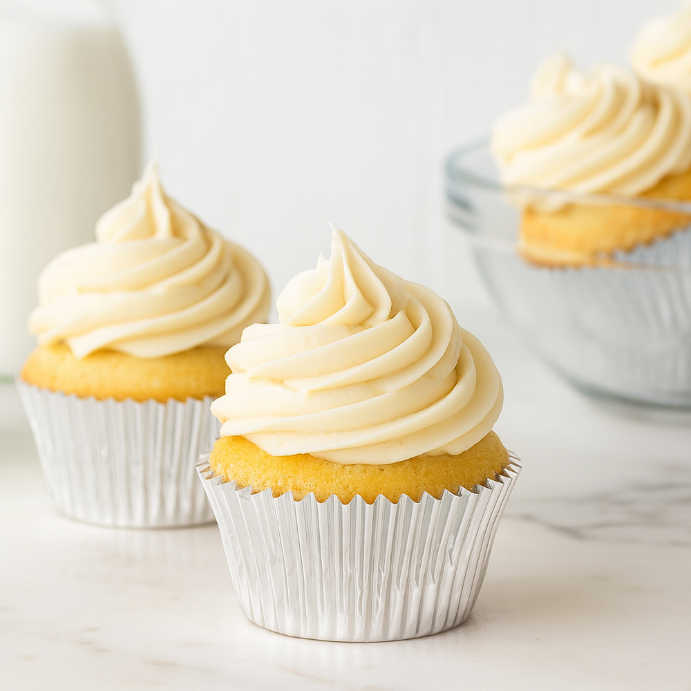 O'Creme White Mini Foil Cupcake Liners, 1.25" Diameter - Pack of 500 image 1