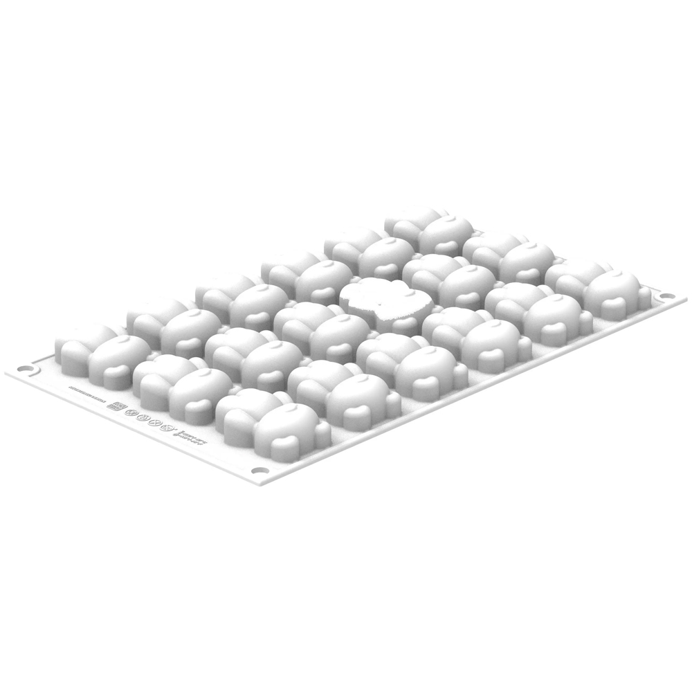 Silikomart TEDDYXS20 Silicone Teddy Bear Mold, 18 Cavities image 1