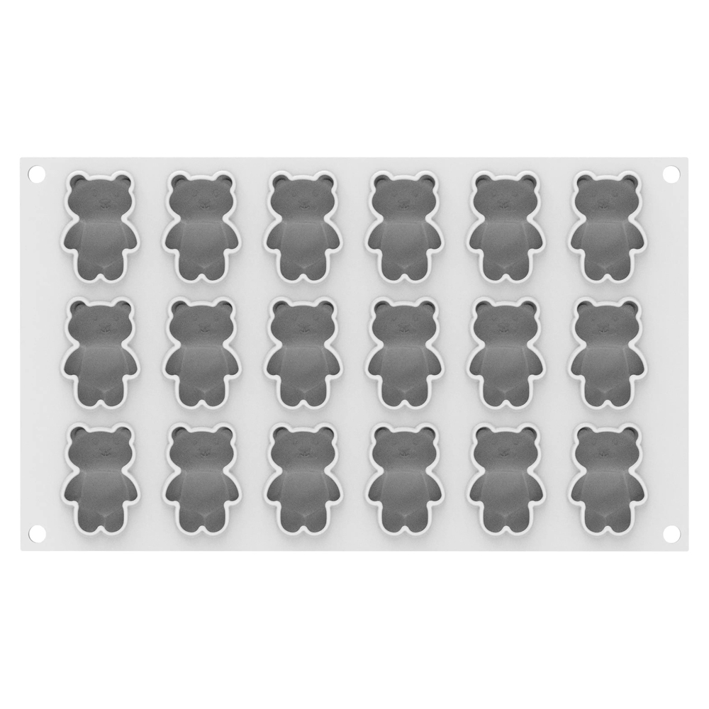 Silikomart TEDDYXS20 Silicone Teddy Bear Mold, 18 Cavities image 3