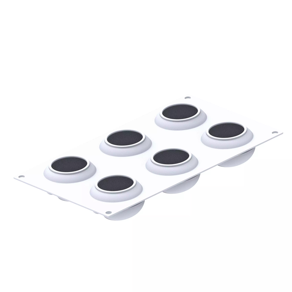 Silikomart MARITOZZO 135 Silicone Mold, 6 Cavities image 1