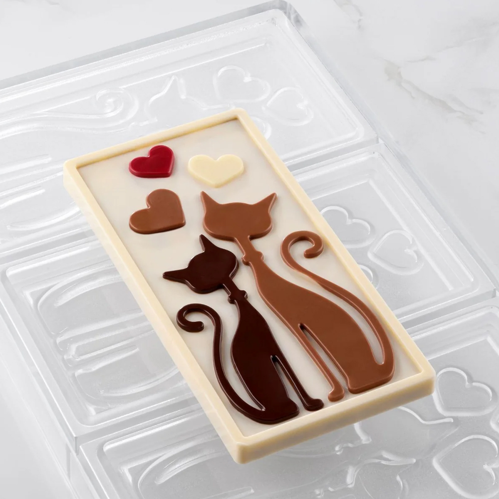 Pavoni Polycarbonate MINOU Chocolate Bar Mold, 3 Cavities image 2