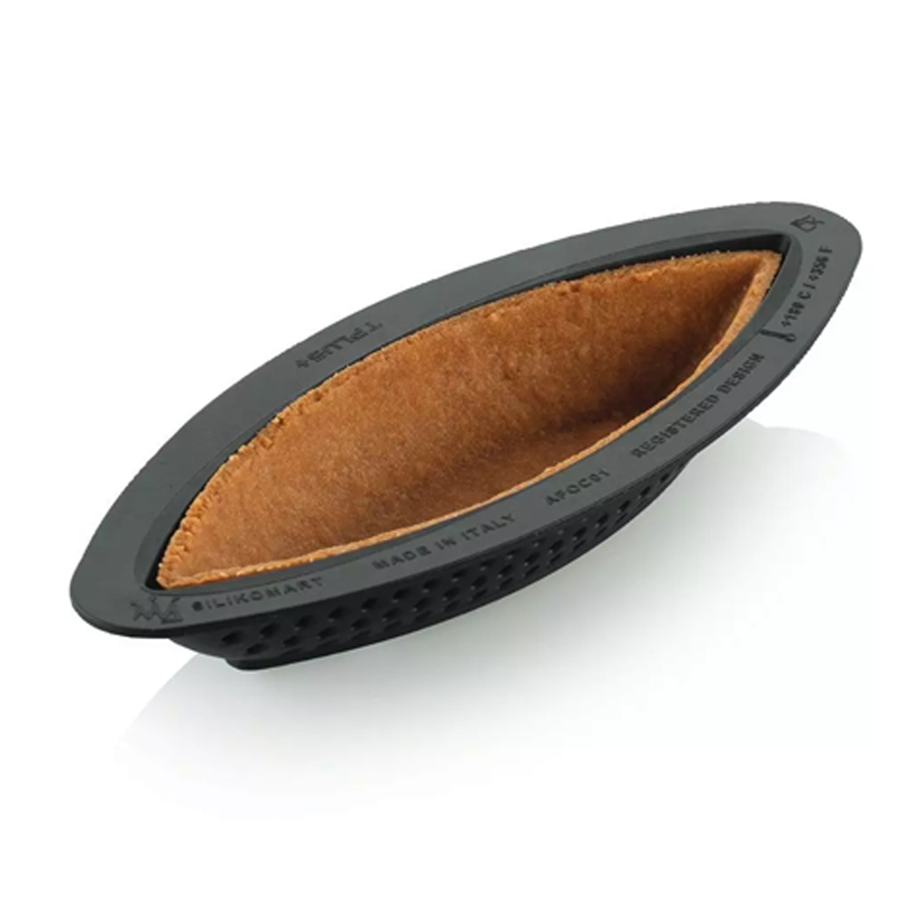 Silikomart 3D Oval Tarte Ring, 4.7" x 1.6" x 0.8" image 3