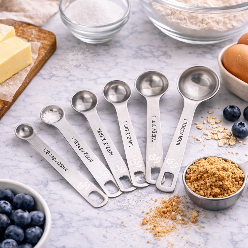 Fat Daddio's Stainless Steel Measuring Spoons, Set of 6 image 3
