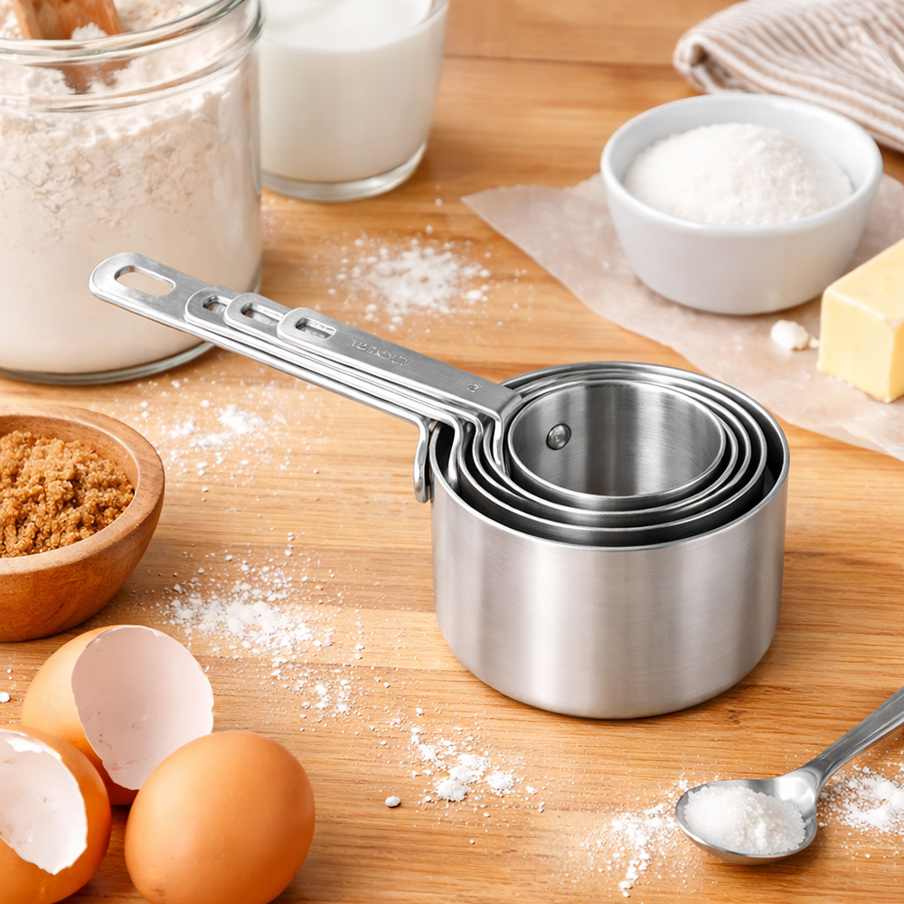 Fat Daddio's Stainless Steel Measuring Cups, Set of 4 image 2