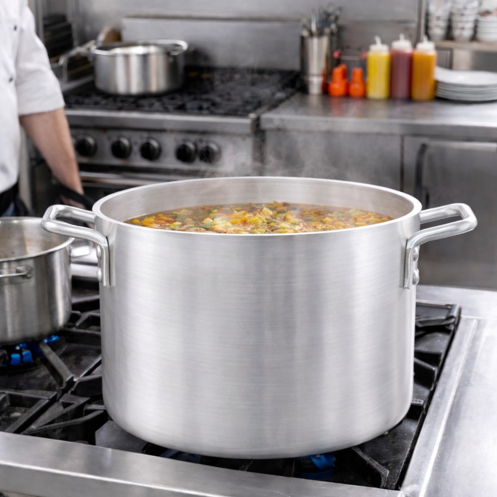 Winco Elemental Aluminum Stock Pot, 60 Quart image 1