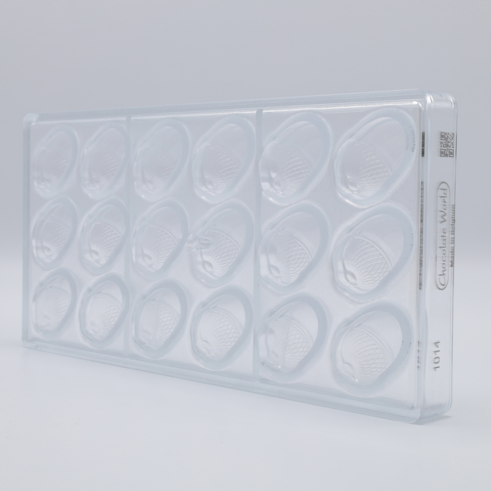 Chocolate World Polycarbonate Acorn Chocolate Mold, 18 Cavities image 3