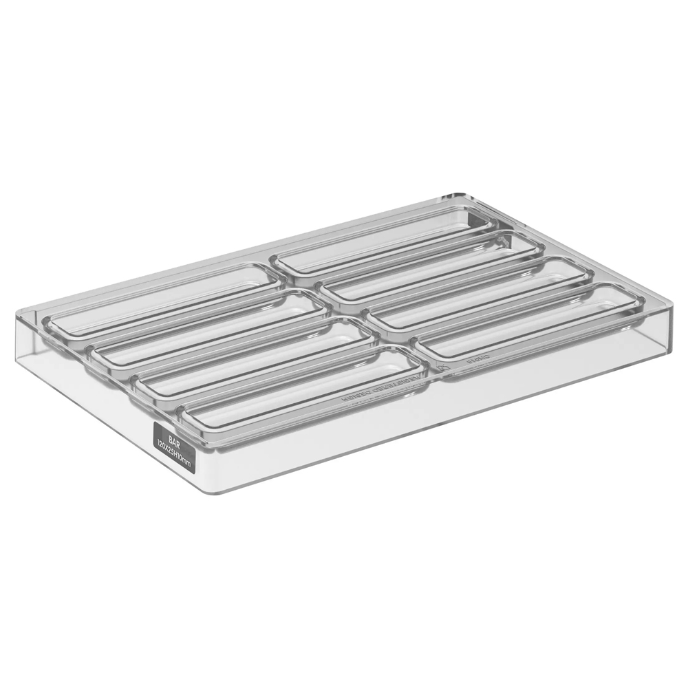 Silikomart SNACK BAR 1 Tritan Chocolate Mold, 8 Cavities image 2